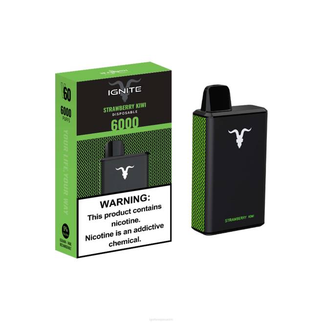 IGNITE V60 vape kynä - IGNITE Disposable Vape Review ZJRL37 mansikka kiivi