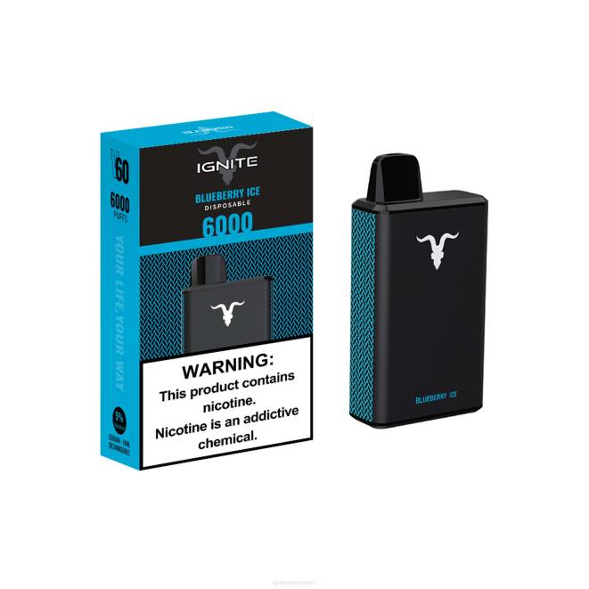 IGNITE V60 vape kynä - IGNITE Puff Price ZJRL29 mustikka jäätä
