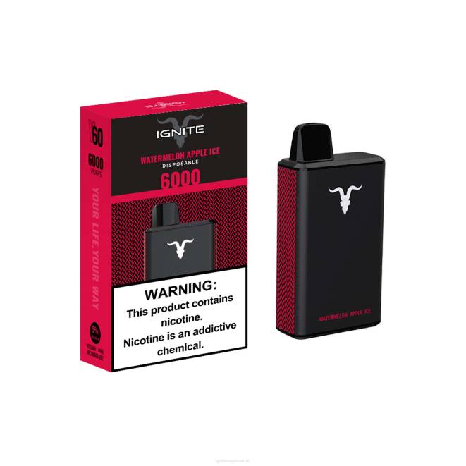 IGNITE V60 vape kynä - IGNITE Puff Price ZJRL39 vesimeloni omenajäätä