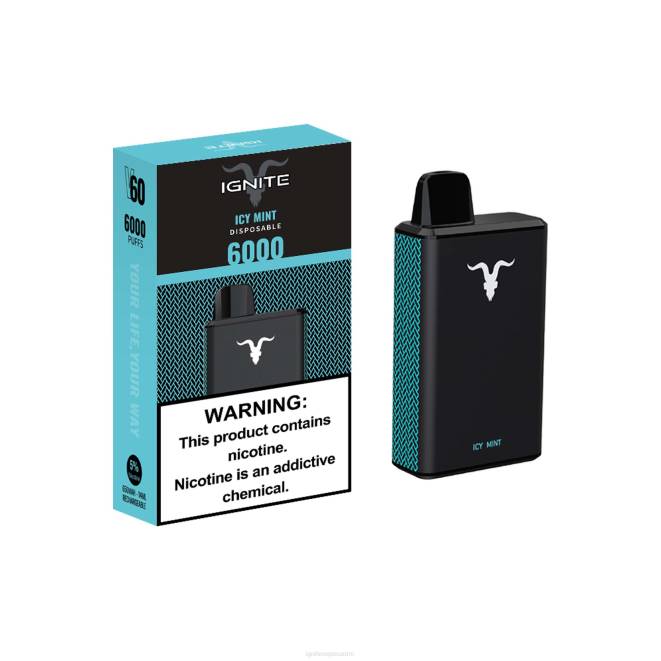 IGNITE V60 vape kynä - IGNITE Suomi ZJRL33 jäinen minttu