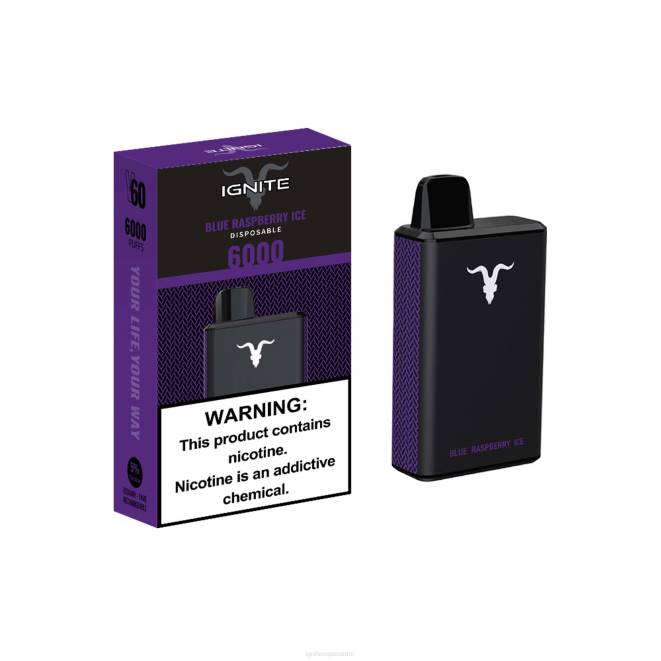 IGNITE V60 vape kynä - IGNITE Vape Europe ZJRL30 sinistä vadelmajäätä