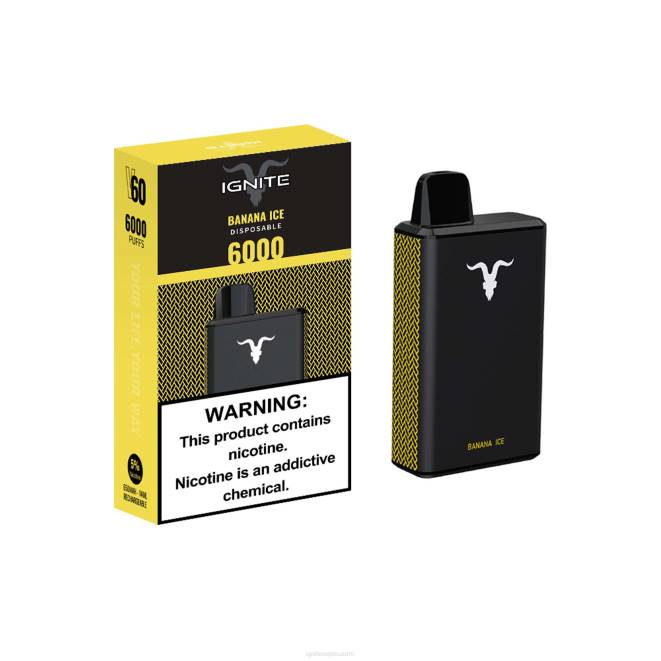 IGNITE V60 vape kynä - IGNITE Vape Helsinki ZJRL2 banaani jää