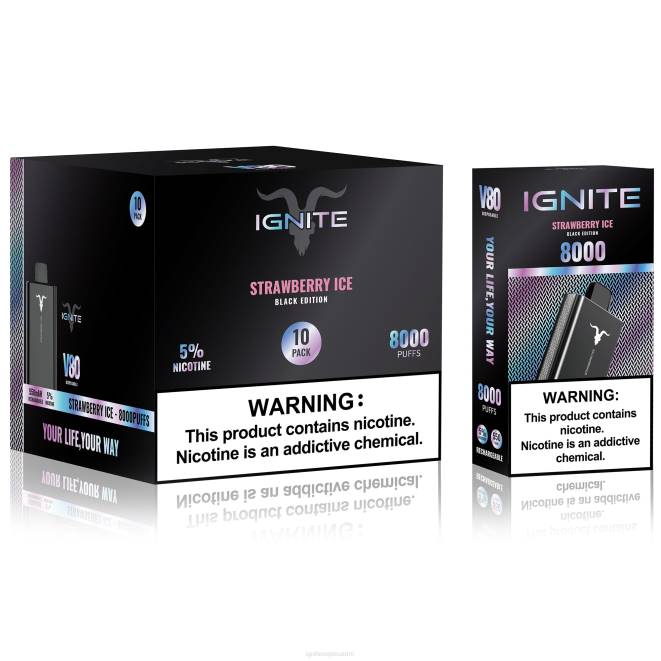 IGNITE V80 vape kynä 10 kpl pakkaus - IGNITE Vape Helsinki ZJRL62 passionhedelmä hapan kiivi