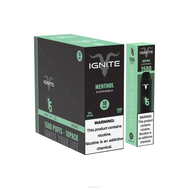 IGNITE V15 vape kynä 10 kpl pakkaus - Best IGNITE Flavors ZJRL96 sininen razz-jää