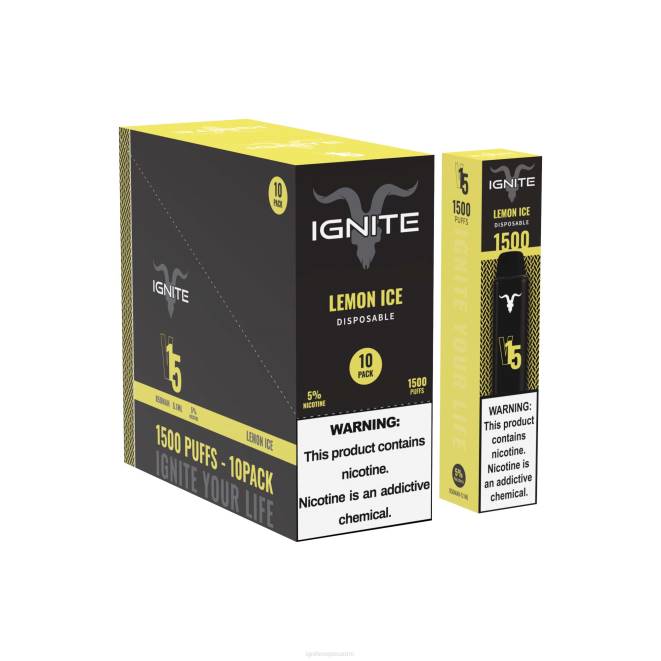 IGNITE V15 vape kynä 10 kpl pakkaus - IGNITE Vape Suomi ZJRL11 banaani jää