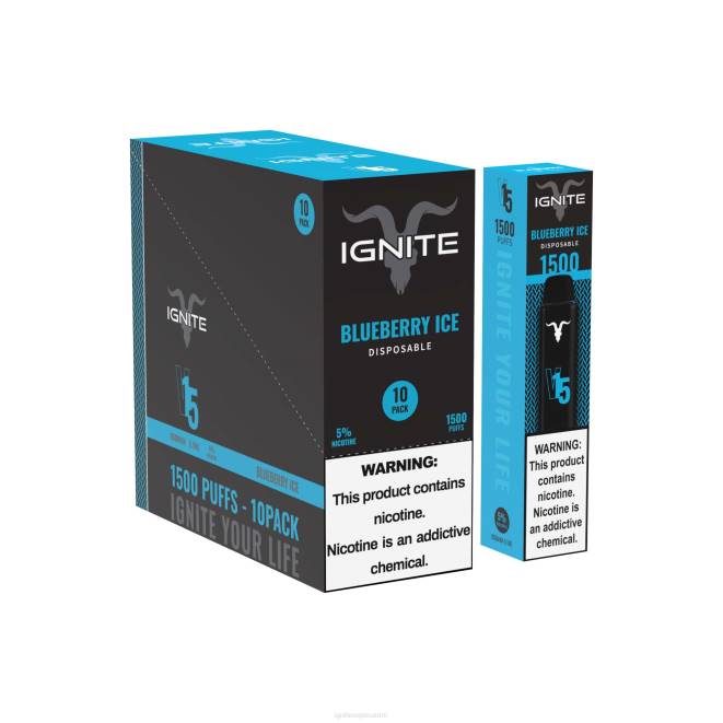 IGNITE V15 vape kynä 10 kpl pakkaus - IGNITE Vape Suomi ZJRL11 banaani jää