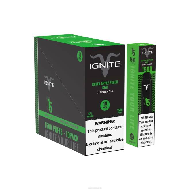 IGNITE V15 vape kynä 10 kpl pakkaus - IGNITE Vape Suomi ZJRL11 banaani jää