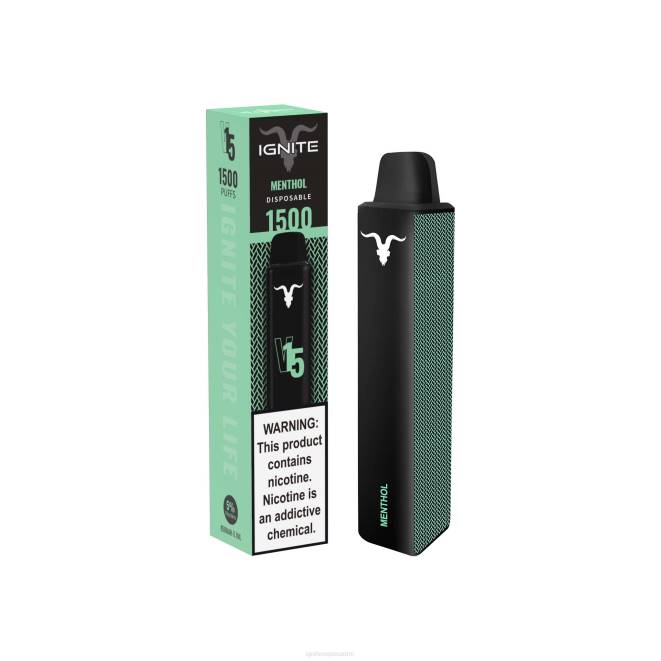 IGNITE V15 vape kynä - IGNITE Disposable Vape ZJRL114 mentoli