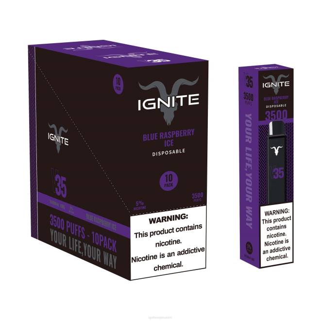 IGNITE V35 vape kynä 10 kpl pakkaus - IGNITE Vape Helsinki ZJRL122 rypäleen jäätä