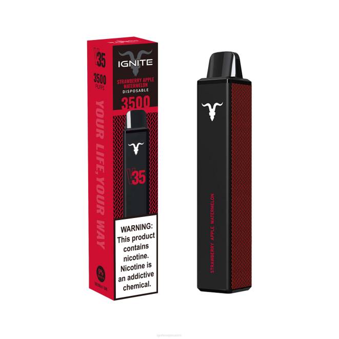 IGNITE V35 vape kynä - IGNITE Disposable Vape Review ZJRL137 mansikka omena vesimeloni