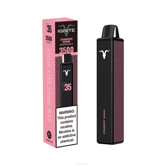 IGNITE V35 vape kynä - IGNITE Puff Price ZJRL139 mansikka banaani